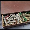 Image 13 : Antique Marble & Metal Italian Chess Set