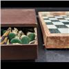 Image 14 : Antique Marble & Metal Italian Chess Set