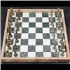 Image 2 : Antique Marble & Metal Italian Chess Set