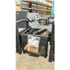 Image 3 : PATIOFLARE MELODY PF10029 BK BLACK PLASTIC RATTAN 3PCS OUTDOOR PATIO CHAT SET WITH GREY CUSHIONS