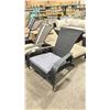 Image 2 : PATIOFLARE BLACK MUSKOKA OUTDOOR PATIO CHAIR WITH GREY CUSHION ( PF-CH338-BK ) * IN BOX *