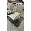 Image 2 : PAIR OF PATIOFLARE BROWN MUSKOKA OUTDOOR PATIO CHAIR WITH BEIGE CUSHION ( PF-CH338-LBR )