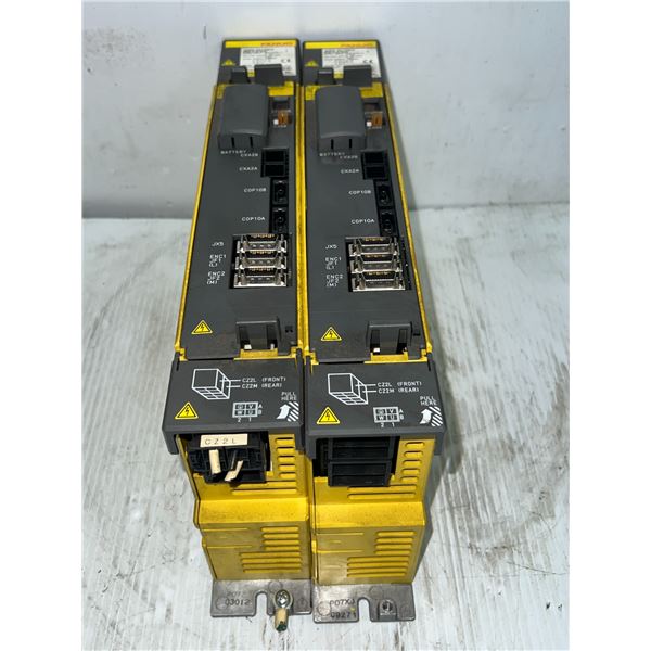 (2) Fanuc #A06B-6124-H202 aiSV 10/10HV Drives