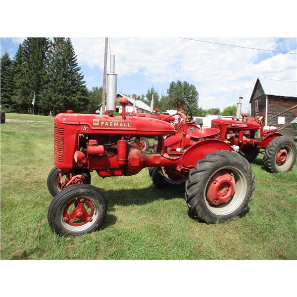 McCormick Farmall Model 'A' PTO - Tires Cracked - w/ Water Pump Mount - Serial 14461