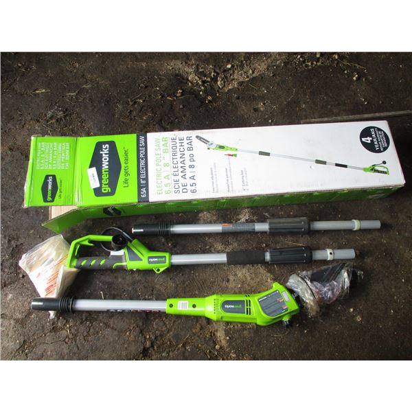 Greenworks Electric Pole Saw - 8" Bar