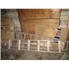 Image 1 : (2) Wooden Ladders - 10ft - One is Step Ladder