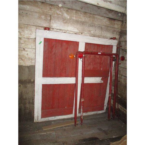 Wooden Door with Hardware (73 x 73) - Safety Bar (35 x 62)