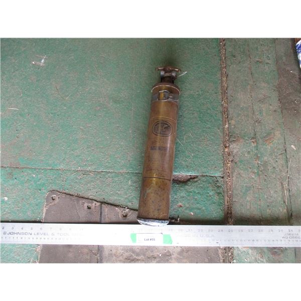 Vintage Brass General Fire Extinguisher w/ Bracket