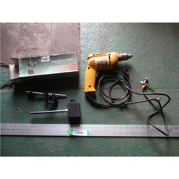 DeWalt  3/8" Drill - Magnetic Base