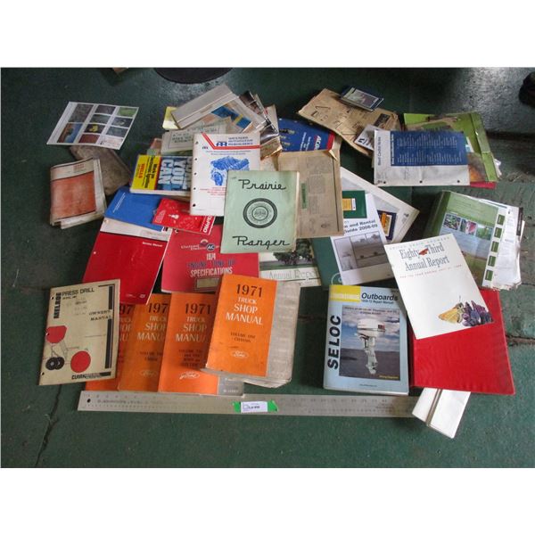 Assorted Manuals, Booklets and Catalogs