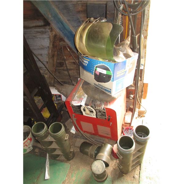 Lincoln Welder - Rods - Helmet - Gloves - Cable