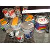 Image 2 : Assorted Cans of Paint - Parts Organizer - Cans of Assorted Nails, Rope, Water Pump