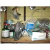 Image 2 : Assorted Contents of Shelves - Safety Glasses, Hair Clippers, Mirror Dice, Dust Masks