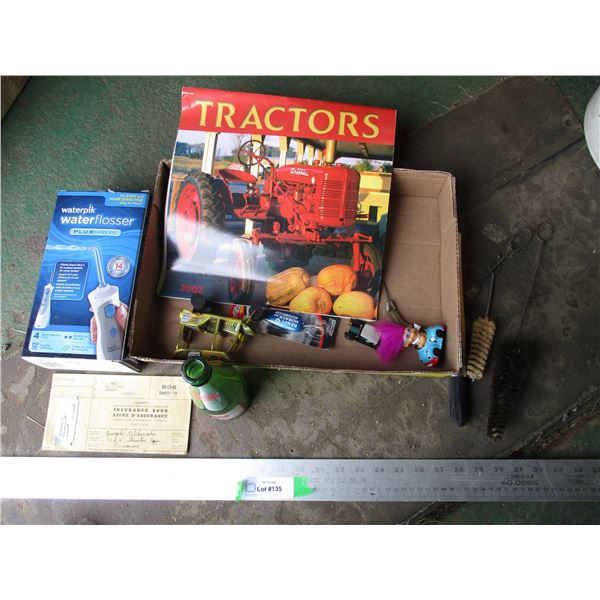 Insurance Book - Waterpik Water Flosser - Fishing Hook - Tractor Calendar 2002 - Misc.