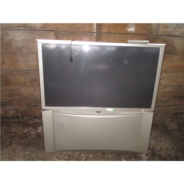 51" Hitachi Model 2006 TV w/ Stand and Remote
