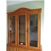 Image 2 : 2-Piece China Cabinet w/ Glass Shelves - 80 x 48 x 12