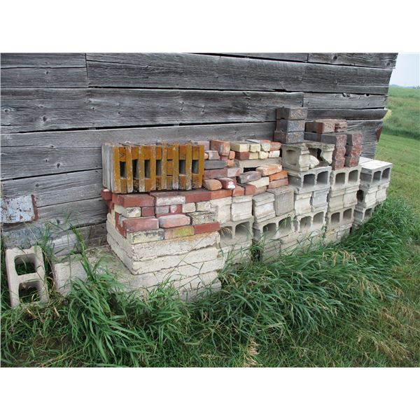 Cinder Blocks - Bricks - (6) Cement Pads - Various Sizes