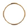 Image 5 : Antique 10k Yellow Gold Detailed Heart & Mil grain Work Eternity Stack Band Ring