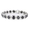 Image 1 : 22.03 ctw Fancy Black Diamond and 3.08 ctw Diamond 14K White Gold Bracelet