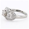 Image 3 : 1.01 ctw I COLOR SI2 CLARITY CENTER Diamond Platinum Ring (1.66 ctw Diamonds)
