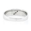 Image 6 : Men's Keepsake 14k White Gold 0.10 ctw Diamond Diagonal Channel Wedding Band Rin