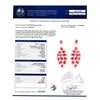 Image 4 : 26.17 ctw Ruby and 3.54 ctw Diamond 14K Yellow Gold Earrings
