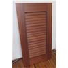 Image 1 : Mahogany Wood Slatted Louver Panel 26" x 48"