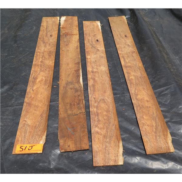 Qty 4 Lengths Hawaiian Koa - Resawn Hawaiian Koa Veneers To ~1/4” Thick to 34"L