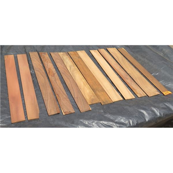 Qty 12 Lengths Hawaiian Koa - Resawn Hawaiian Koa Veneers To ~1/4” Thick to 28"L