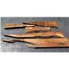 Image 1 : Qty 5 Hawaiian Koa Lengths – Curly Hawaiian Koa Lumber Craft Wood For Pens, Jewelry, Small 