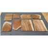 Image 1 : Qty 8 Hawaiian Koa And Monkey Pod Veneer Slices ~1/4” Thick, Misc Sizes