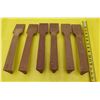 Image 1 : Qty 6 Wooden Ukulele Necks Single Pieces of True Honduras Mahogany CNC  14"L