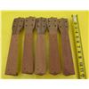 Image 1 : Qty 5 Wooden Ukulele Necks Single Pieces of True Honduras Mahogany CNC  12"L