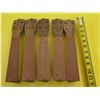 Image 1 : Qty 5 Wooden Ukulele Necks Single Pieces of True Honduras Mahogany CNC  12"L