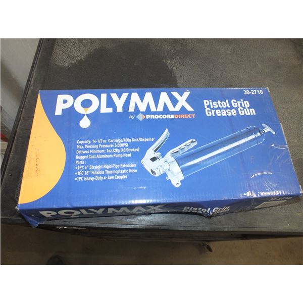 5 Polymax Pistol Grip Grease Guns