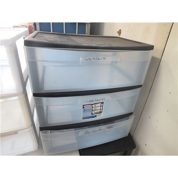 3 Rubbermaid Storage Containers
