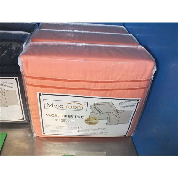 Orange Queen Sized bed Sheets