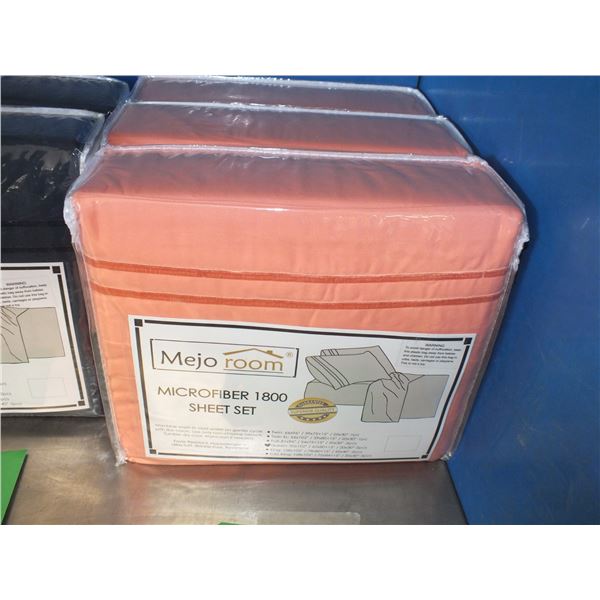 Orange Queen Sized bed Sheets