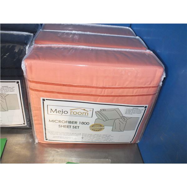 Orange Queen Sized bed Sheets