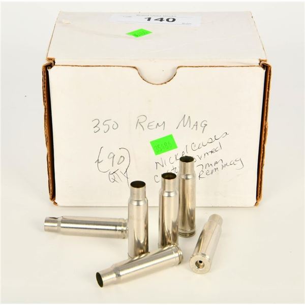 350 rem mag nickel cases approx 90ct