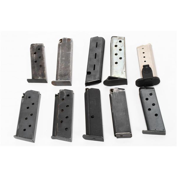 (10) various magazines various Calibers