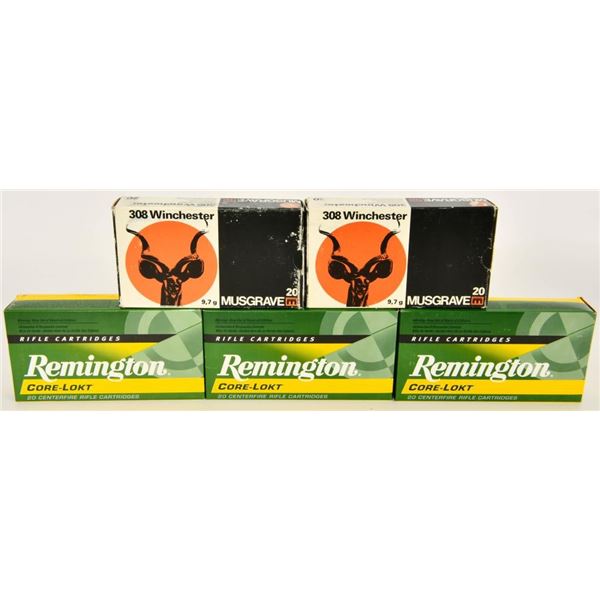 100 Rounds Of .308 Winchester Ammunition