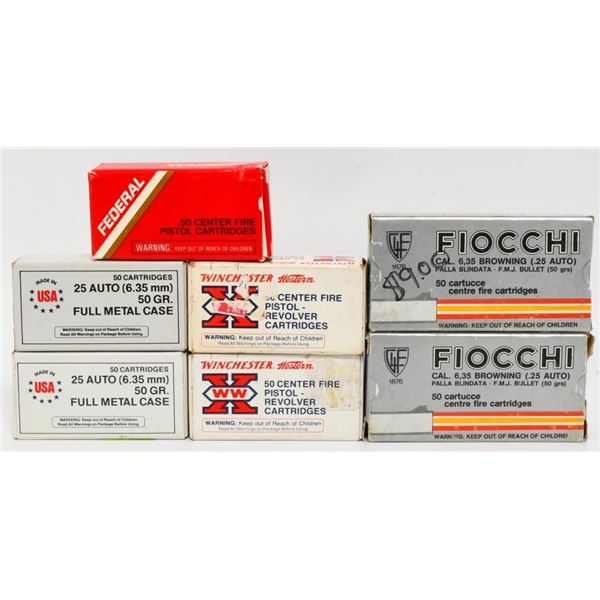 350 Rounds Of .25 ACP Ammunition