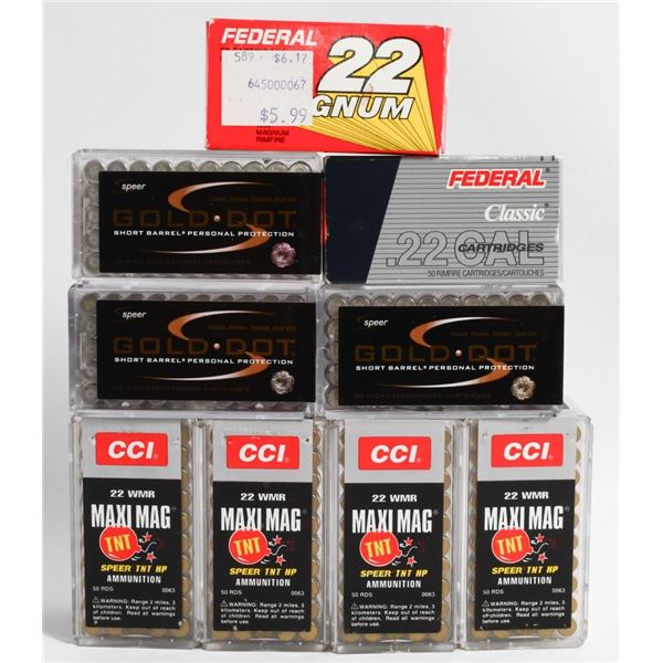 450 Rounds of .22 WMR Ammunition