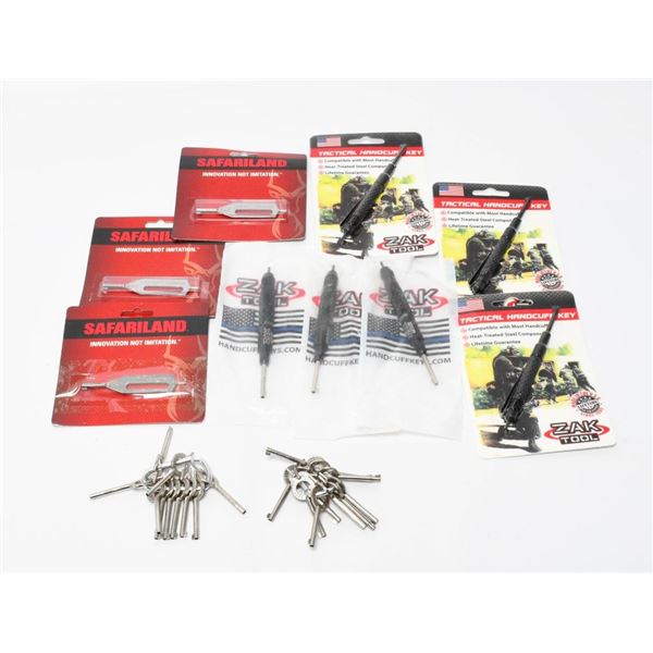 29 Various Style Handcuff Keys