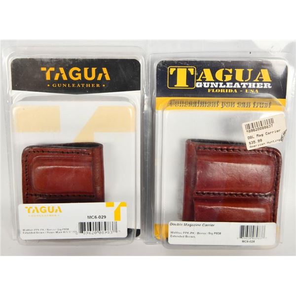 (2) Tagua Gunleather Double Mag Carrier