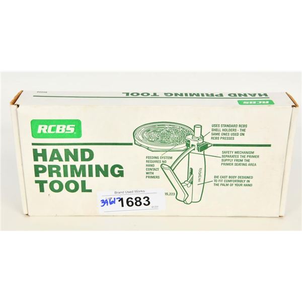 RCBS Hand Priming Tool in box w/paper