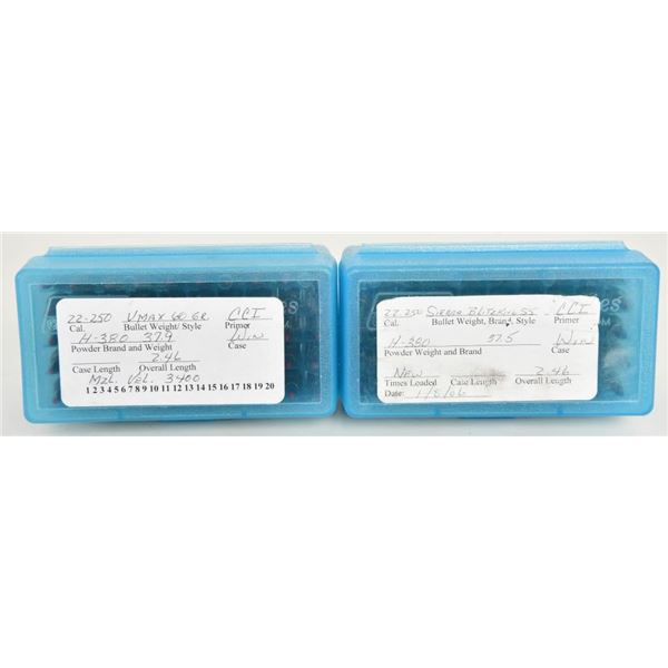 100 Rounds Of Reman .22-250 Ammunition