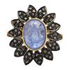 Image 1 : 10.15 ctw Tanzanite and 0.37 ctw Diamond Ring