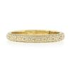 Image 4 : Antique 18k Yellow Gold Detailed Floral & Wavy Work Eternity Stack Band Ring